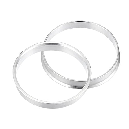 X AUTOHAUX 4pcs OD 66.6mm to ID 63.4mm Aluminum Alloy Hub Centric Rings - size: 66.6mm-63.4mm