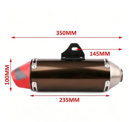 JFG RACING Full Slip On Exhaust Muffler for CRF230F CRF 230F 150F/Hawk250