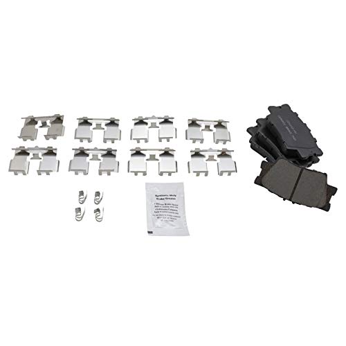 TRQ Front and Rear Brake Pad and Rotor Set Ceramic Vented Solid Rotors - style: BKA11799