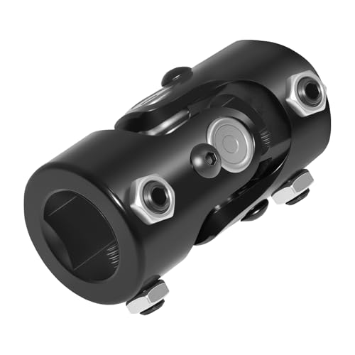 1" DD × 1" DD Universal U Joint for Steering Shaft - color: Black, size: 1" DD × 1" DD