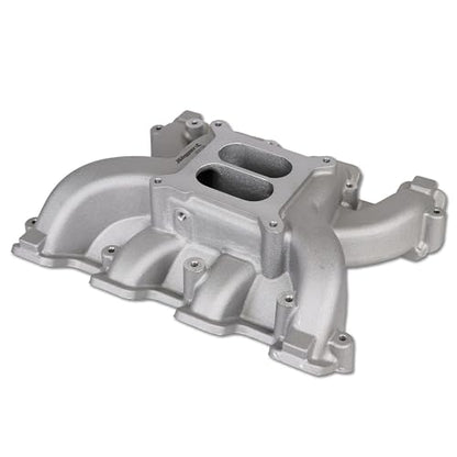 300-129 rectangular port LS Carb Intake Manifold for LS3 V8 Silver - size: LS3 LS92