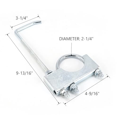 Exhaust Clamp With Hanger for 2.25" Pipe - style: 2.25in