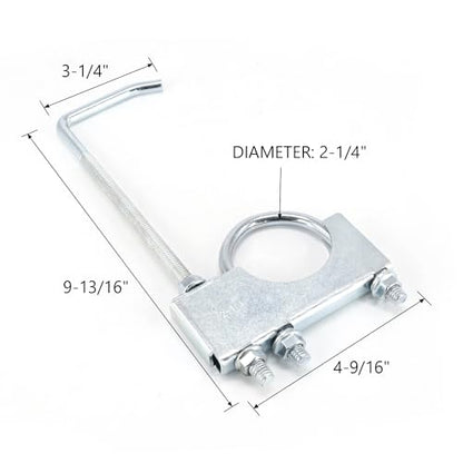Exhaust Clamp With Hanger for 2.25" Pipe - style: 2.25in