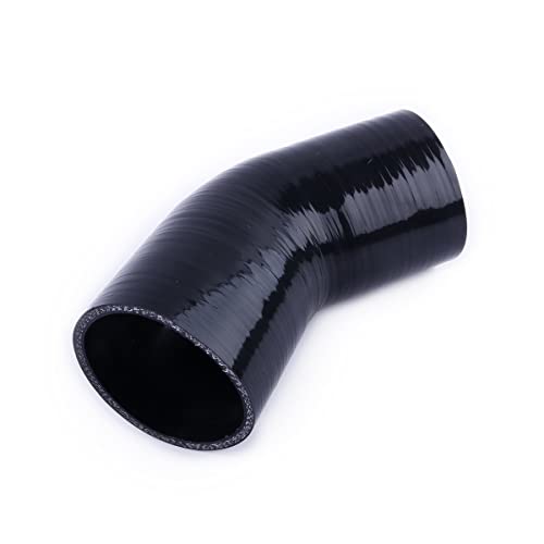 45 Degree ID 2.5"(63mm) Elbow Silicone Hose Intake Intercooler Coupler 2 1/2" inch Pipe,Length 102mm One Leg,4-Ply Thickness 5.4 mm - size: 45ID63(2.5")