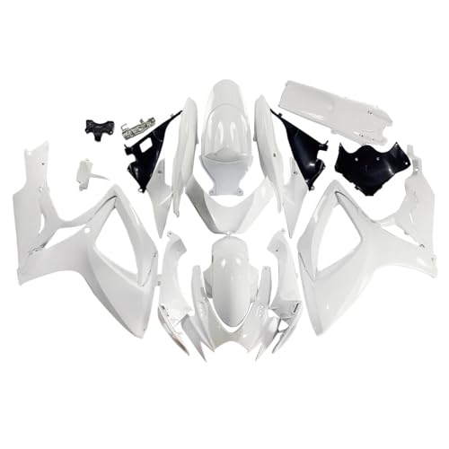 YTL -Glossy White Full Fairing Fit for Suzuki 2006-2007 GSXR 600/750 - color: 008-Glossy White
