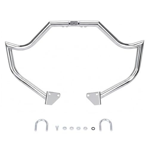Front Engine Guard Crash Bar for Harley Dyna Low Rider Fat Bob - color: Chrome
