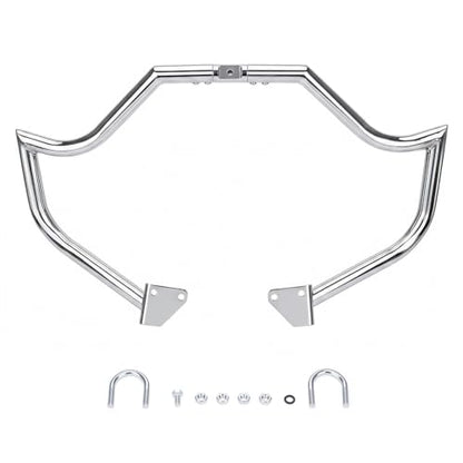 Front Engine Guard Crash Bar for Harley Dyna Low Rider Fat Bob - color: Chrome