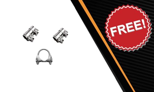 Northeastern Exhaust | Stainless Steel Resonator and Muffler Exhaust Kit Compatible for 2005-2014 VW Jetta 2.5L | Free Clamp, and Sleeve included | Automotive Replacement Part