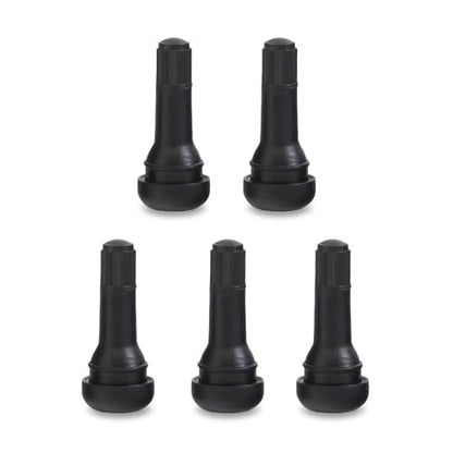 5 PCS TR413 Tire Tubeless Valve Stems, Short Black Rubber Snap-In Tire Valve Stem, Standard 0.453 Inch Rim Holes Replacement for Car, Truck, SUV, Trailer - size: 5 PCS #TR413