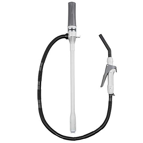 Deway Fuel Transfer Pump, WAYPUMP08, Battery Powered, 2.4 gpm, Gray, Large - style: Hand Trigger Nozzle
