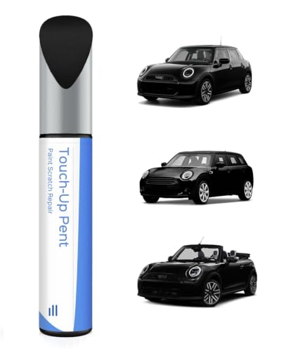 C4R Absolute Black Touch Up Paint Compatible with BMW Mini Cooper - color: Absolute Black