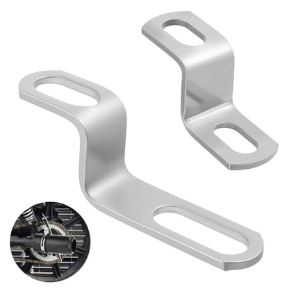 2 Pack Motorcycle Exhaust Bracket Z Shape Muffler Mounting Clamp Stand for Motorbike Silencer Exhaust Pipes Mounting Clamp Fasten Clip Round Band