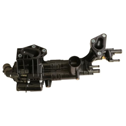 MITZONE Engine Coolant Thermostat Housing Compatible with 2010-2019 Hyudai Azera Sant FE XL Kia Cadenza Sedona Sorento 3.3L 3.5L Repalce 256203CAA0