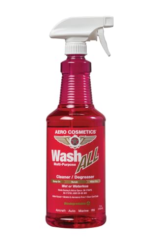 Aero Cosmetics Wash ALL Heavy-Duty Degreaser Cleaner, Engine Grease RV Car - size: 32 Fl Oz (Pack of 1)
