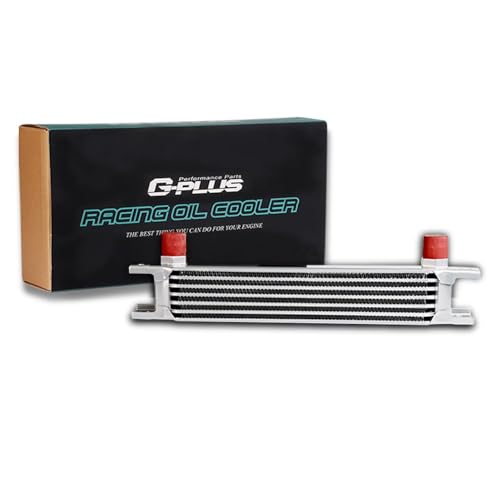G-PLUS AN10-10AN Universal 7 Row Racing Engine Transmission Oil Cooler - color: Silver, size: 7 Row AN10