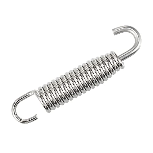 X AUTOHAUX 2 Pcs Exhaust Pipe Spring Universal 58mm 2.28" Stainless Steel
