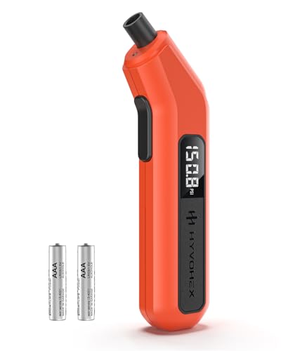 HYVOHEX Digital Tire Pressure Gauge 200 PSI for Car,RV,Truck,Bike - color: Orange