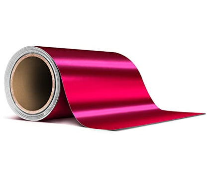 VViViD Satin Chrome Pink Air-Release Adhesive Vinyl Pinstripe Tape Roll (4 Inch x 20ft) - size: 4” x 20ft