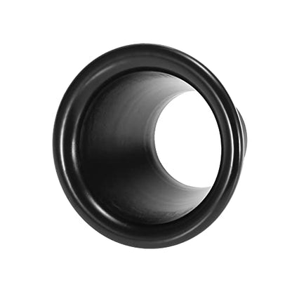 X AUTOHAUX 2 Inch Aluminum Bellmouth Adapter Air Inlet Decorative Cover - color: Black