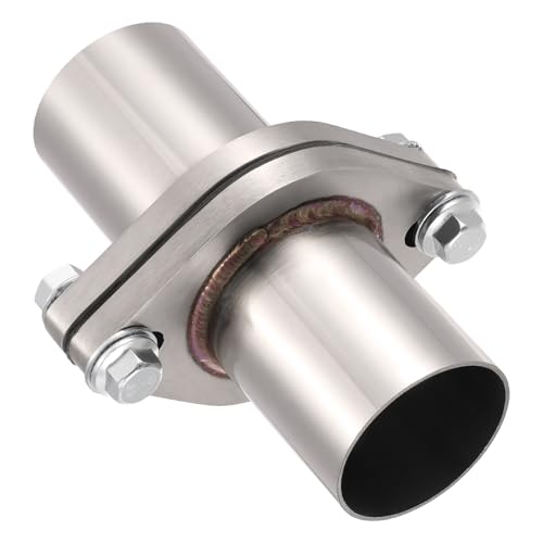 EVIL ENERGY 2 Bolt Exhaust Flange Repair Piping Kit, 304 Stainless Steel Exhaust Flange and Gasket Set with Bolts and Nuts, Universal Flange Replacement Kit for Quick Fix Repair (2") - size: 2"