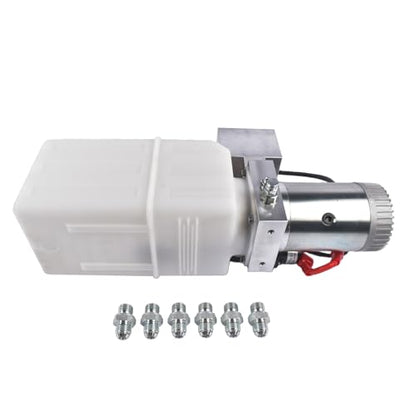 6 Quart 6 Way Hydraulic Pump for Dump Trailer Car Lifting