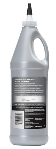 Valvoline Advanced Full Synthetic 75W-90 Gear Oil 1 QT - size: 75W-90 1 QT (Pack of 1)