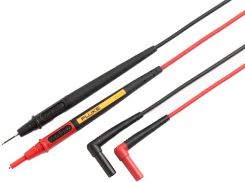 Fluke TL175 트위스트가드 테스트 리드, 직경 2mm 프로브 팁, (5팩) - size: 56.5" (Pack of 5)