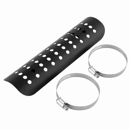 Motorcycle Exhaust Heat Cover for Legs 9x2.4in Mini Bike Muffler