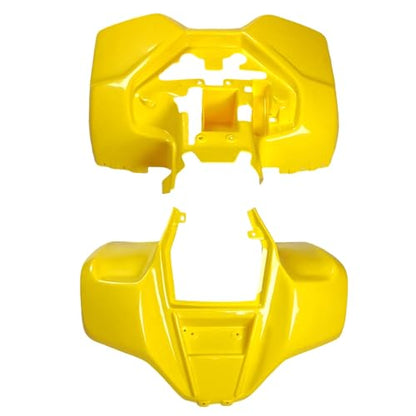 RedCap ATV Front & Rear Body Fender Kit for 150cc 250cc Kazuma Dingo Lacoste Panda Compatible with Kazuma 150cc 250cc RedCat Roketa SunL TaoTao Coolster Baja Chinese ATV Quad - color: Yellow