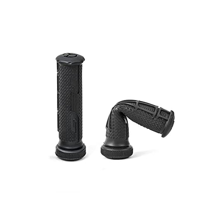 PUCKY New 7/8'' 22mm Thumb Throttle Cable Accelerator Handle Assembly for 50cc 70cc 90cc 110cc 125cc 250cc ATV Quad Go Kart TaoTao Pit Bike (Black) - color: black out