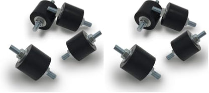 Anti-Vibration Rubber Isolator Mounts with Studs Shock Absorber, M8 (Pack of 2) - size: Large (Pack of 2)
