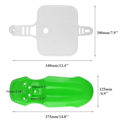 PRO BAT 7 PCs CRF50 Plastic Fender Kit XR50 Fairing Fender Kit Motorcycle - color: White, Green
