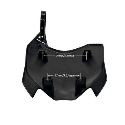 CRF110 Front Number Plate, Plastic Fender Replacement for CRF 110 CRF110F Pit Bike Dirt Bike Front Plastic Body Kit Fender (Black) - color: black