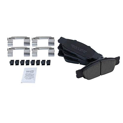 TRQ Front and Rear Ceramic Brake Pad and Rotor Set - style: BKA11254