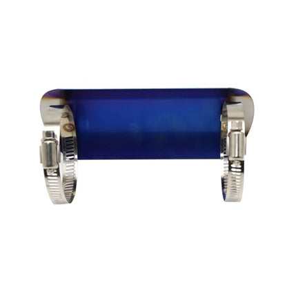 Exhaust Heat Shield Muffler Pipe Heat Cover Protector Guard Imitation Carbon Fiber Stainless Steel (E) - size: E