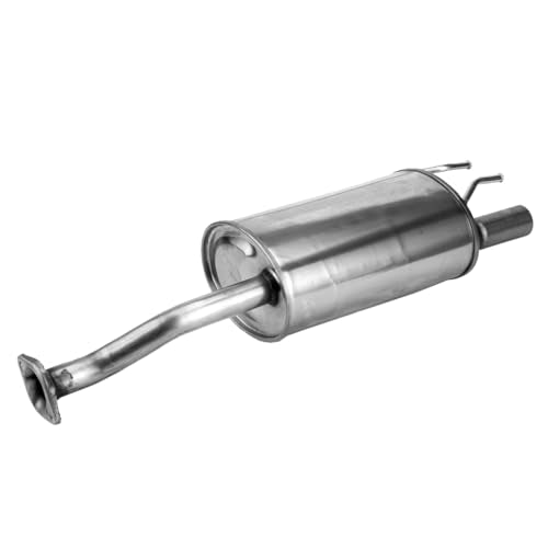 100% Stainless Steel Rear Exhaust Muffler For 06-11 Honda Civic HC08 - size: For Civic 2006-2011 1.3L 1.8L