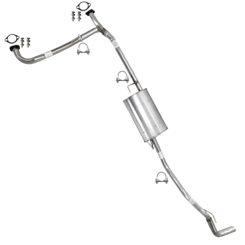 Exhaust Front Pipe Muffler Resonator Pipe Kit Compatible with Nissan Frontier 2007-2019 4.0L | Stainless Steel | Northeastern Exhaust | Includes Clamps Bolt Kit and Gaskets | Direct-Fit Replacement