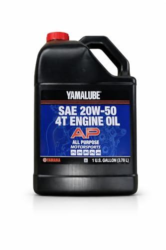 Yamaha Yamalube 20W-50 Motorsports All Purpose Performance 4-Stroke Engine Oil- 1 Gallon, #LUB-20W50-AP-04 - size: 1 Gallon