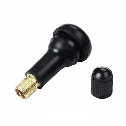 BLACKHORSE-RACING 100PCS TR413 Rubber Snap-in Tire Valve Stem - size: TR413-100pcs