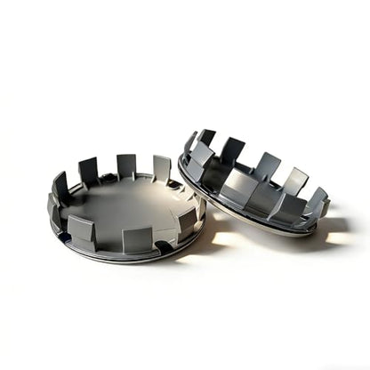 50th Anniversary Wheel Center Caps Set,68mm Hub Covers, 4-Pack, ABS Chrome - color: 50th