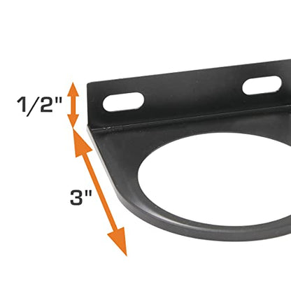 GlowShift Universal Black Single Gauge Mounting Bracket Pod Holder