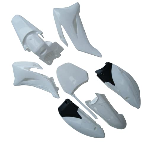 TDPRO Plastic Fender Fairing Kit for TTR-R110E Pit Dirt Bike (White) - color: White