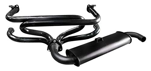 Exhaust System, Single Quiet Muffler, For Beetle & Ghia, Compatible with Dune Buggy