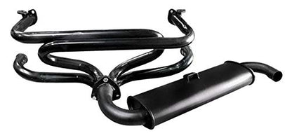 Exhaust System, Single Quiet Muffler, For Beetle & Ghia, Compatible with Dune Buggy