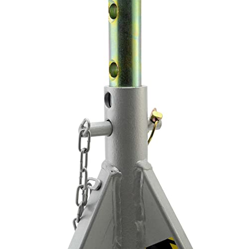 ESCO 10498 Jack Stand, 3 Ton Capacity, Silver, 21.5"