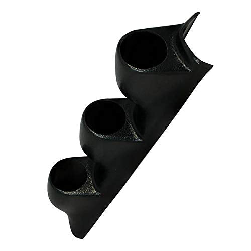 GlowShift Universal RHD Black Triple Pillar Gauge Pod Holder