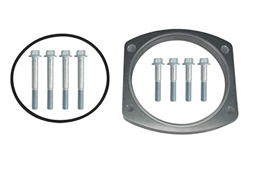 ICT Billet 102mm Throttle Body 1/2 inch Spacer Sheet Metal Intake Manifold ICT Billet Engine Billet Aluminum Compatible with Chevy GMC 551563-LS01S5