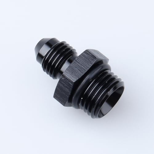 AC PERFORMANCE -4 AN Male Flare to -6 ORB Fitting Aluminum Black - color: Black, size: 4AN to 6AN ORB