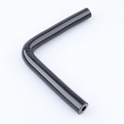 AC PERFORMANCE ID 1/4" 90° Degree Elbow Silicone Hose Coupler Black - color: Black, size: ID 1/4" (6mm)