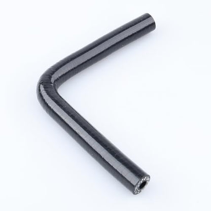 AC PERFORMANCE ID 1/4" 90° Degree Elbow Silicone Hose Coupler Black - color: Black, size: ID 1/4" (6mm)